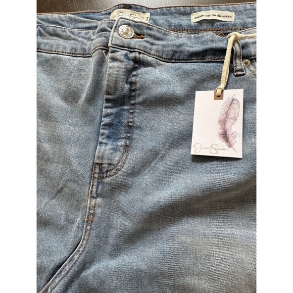 Jessica Simpson Jeans 26W Spotlight High Rise slim Straight Lived-in vintage - Picture 7 of 16